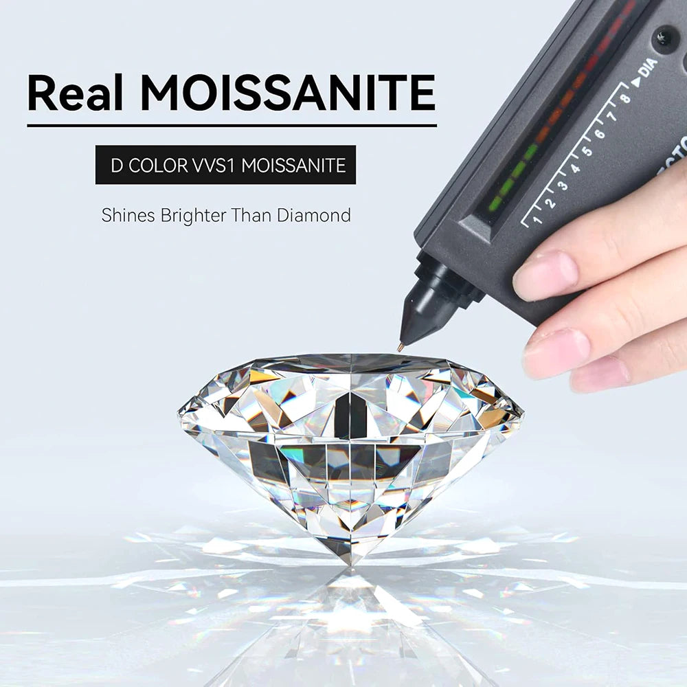 FIRERING 1-2ct Square Moissanite Ring GRA Certificate Passed Diamond Test S925 Silver Women Anniversary Jewelry Gift - Uknowucme
