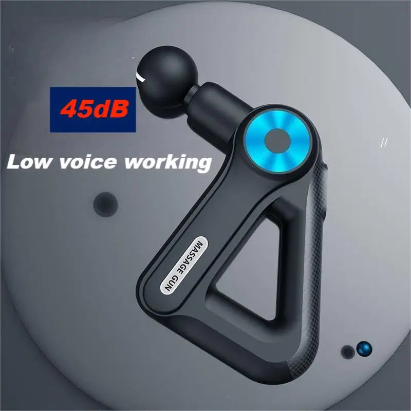 12 Heads 6 Gears 4 Modes Professinal Bally Total Fitness Massage Gun Small Golden Triangle Long Standby Bobbito Massage Gun