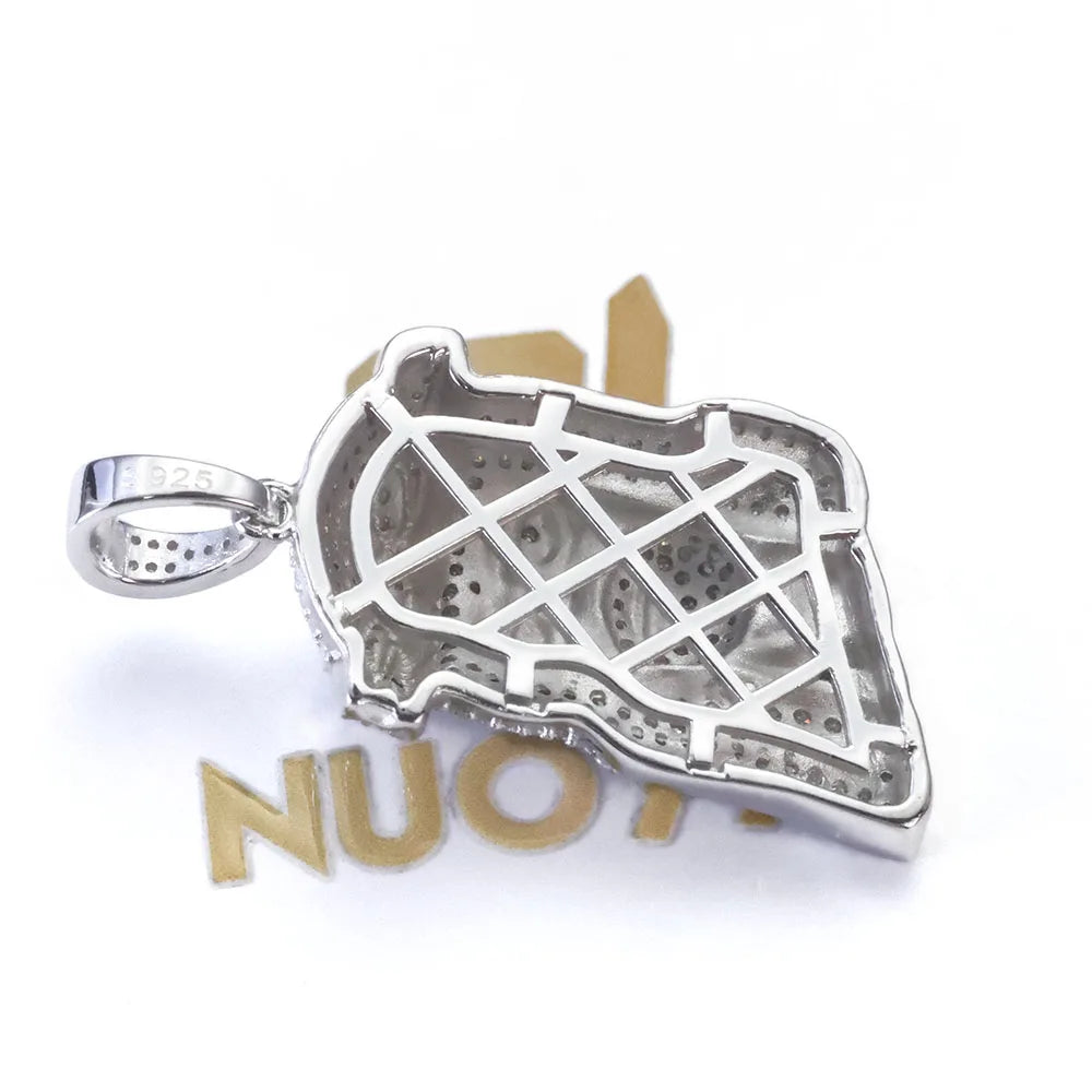 ESKEEM Hip Hop Moissanite Small Jesus Head Pendant 18k Gold Plated 925 Sterling Silver Iced Out VVS Jewelry Pass Diamond Test