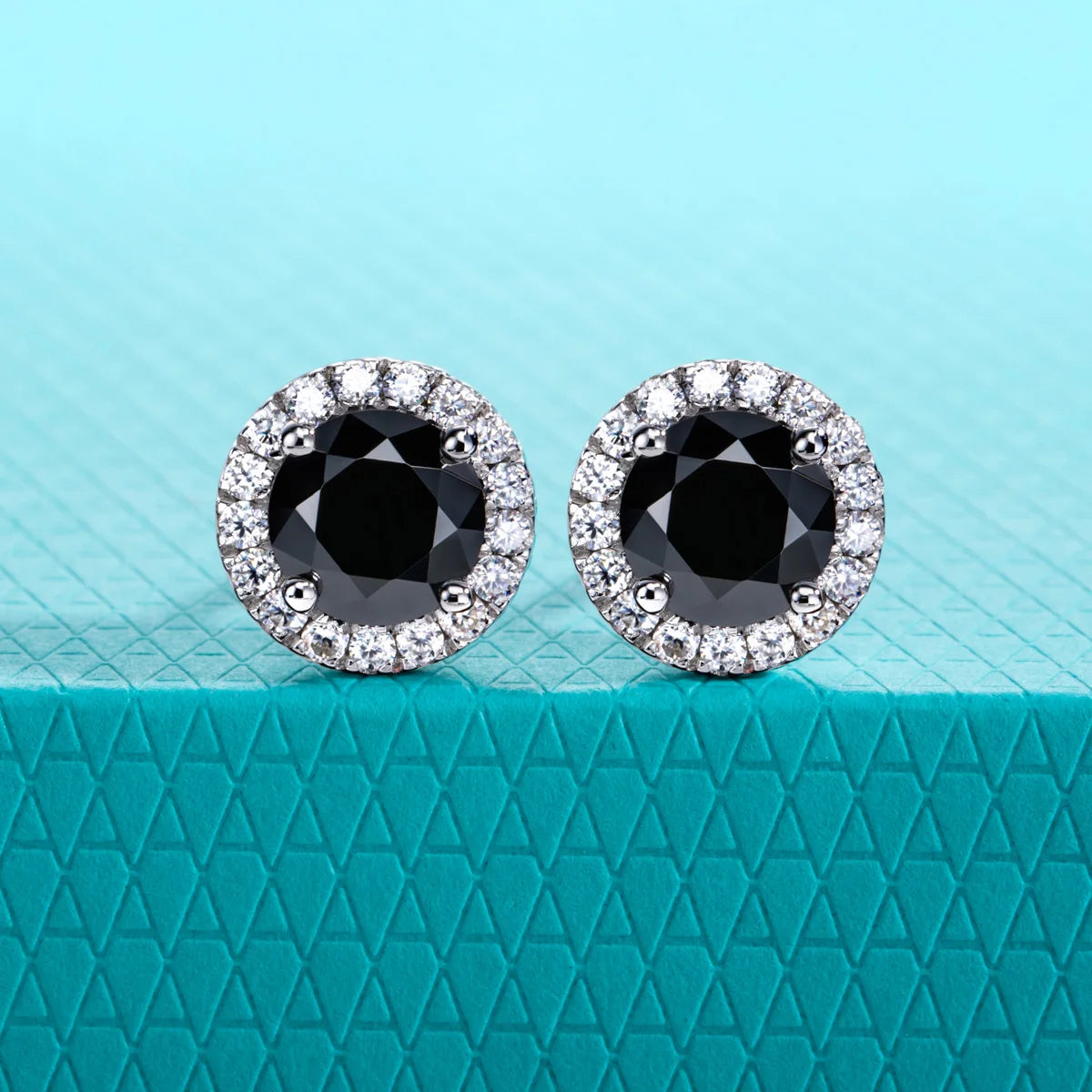 AnuJewel 1ct Black Moissanite Classic Earring 925 Sterling Silver 18K Plated Stud Earrings for Woman Fine Jewelry Wholesale - Uknowucme