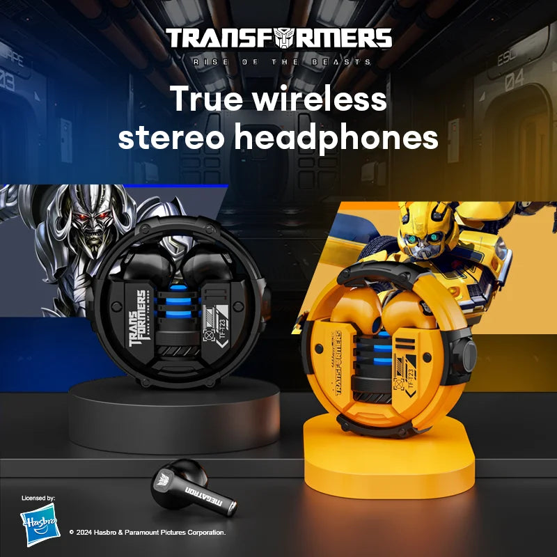 TRANSFORMERS TF-T23 TWS Bluetooth 5.4 Gaming Earphones High Quality Long Endurance Headphones Music Dual Mode Earbuds Choice - Uknowucme