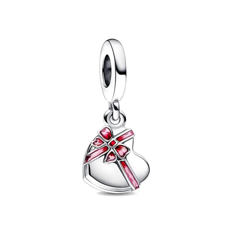 2025 New Hot Selling 925 Silver Heart Shaped Bead Bracelet Suitable for European Women's Exquisite Charm Jewelry - Uknowucme