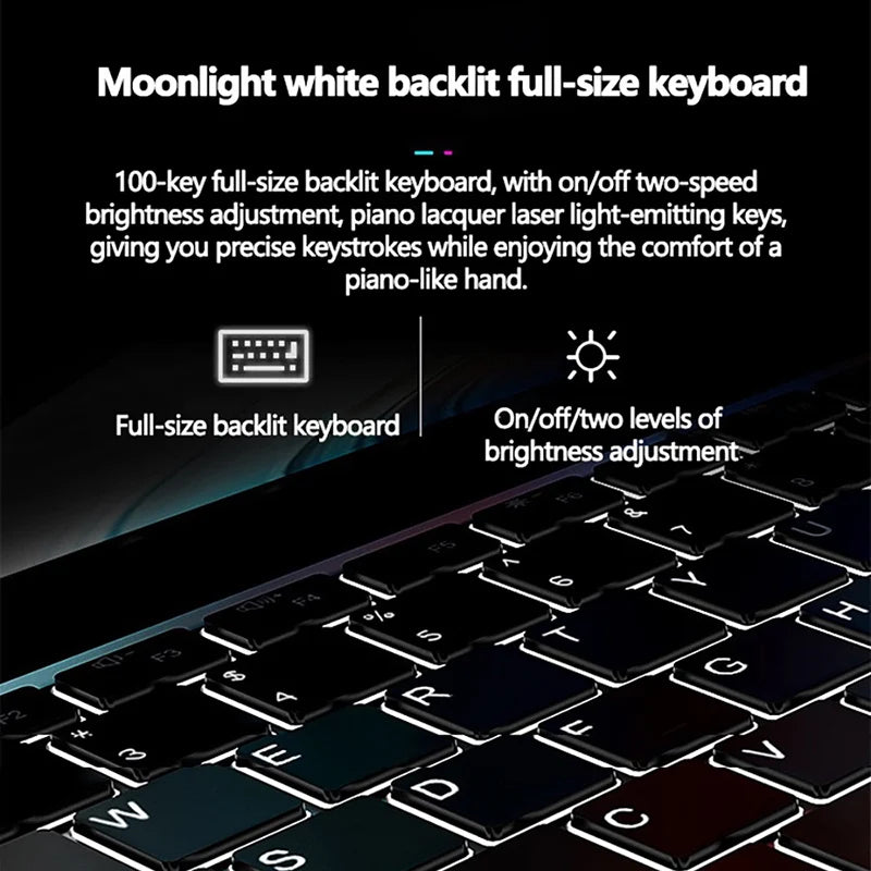 Gaming Laptop 16inch Intel Celeron N5105 32GB DDR5 2TB Fingerprint Unlock 2.9 GHz HD Camera Backlit Keypad Portable Ultrabook - Uknowucme