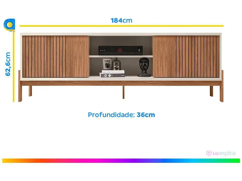 TV Rack 72 ”2 Doors Caemmun Tannen 1.8 - Uknowucme