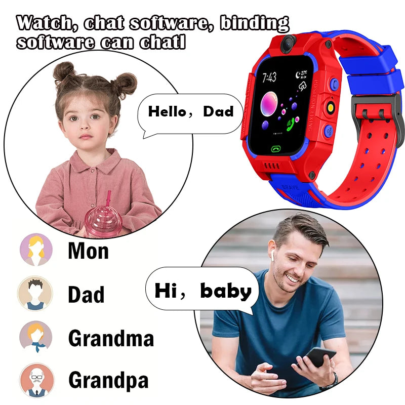 Children's Smart Watch Girl Boy-Smart Watch Children's Watch Age 4-12 Years Old, Intelligence Learning Game Camera Micro Chat Al - Uknowucme