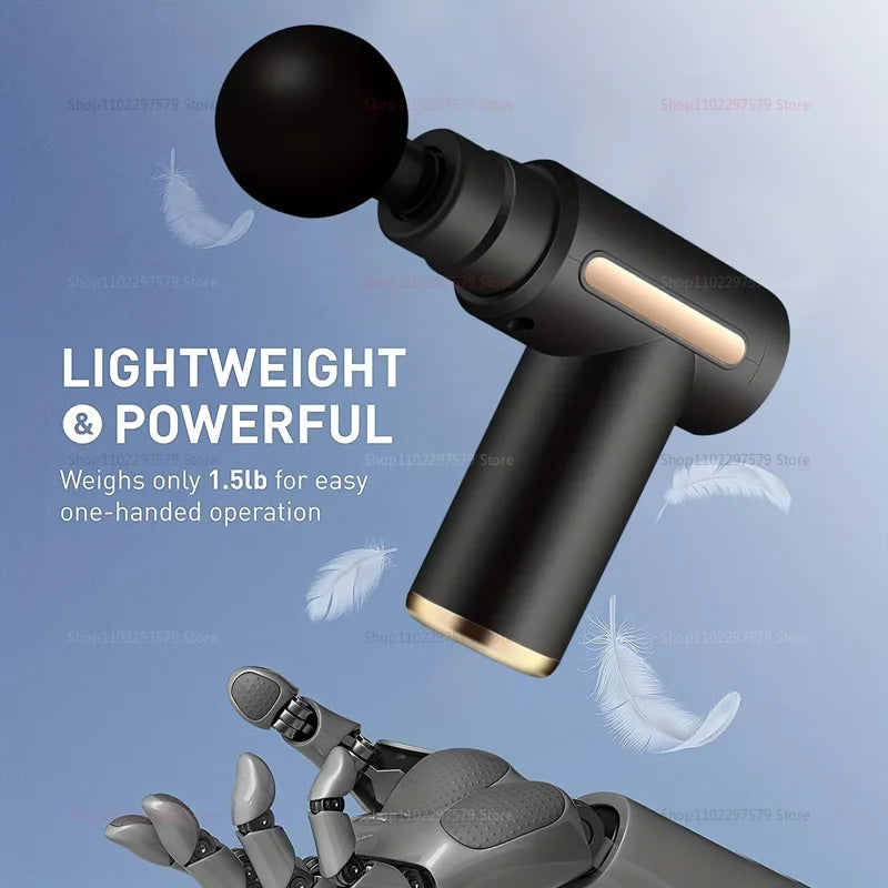 Electric Percussion Massage Gun for Deep Tissue Muscle Relaxation Fatigue Relief Body Neck Back Shoulder Fitness Tool