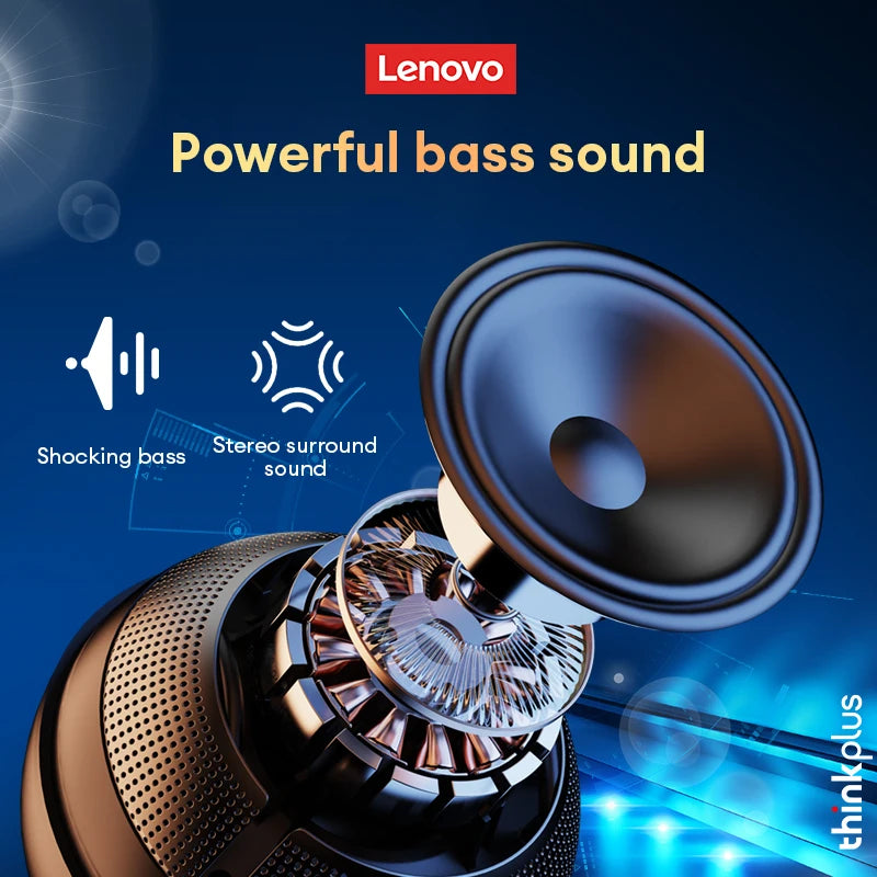 Choice Original Lenovo TS5 Bluetooth5.3 Speaker Outdoor anker Loudspeaker Subwoofer Portable Sound box Surround Sound Player - Uknowucme