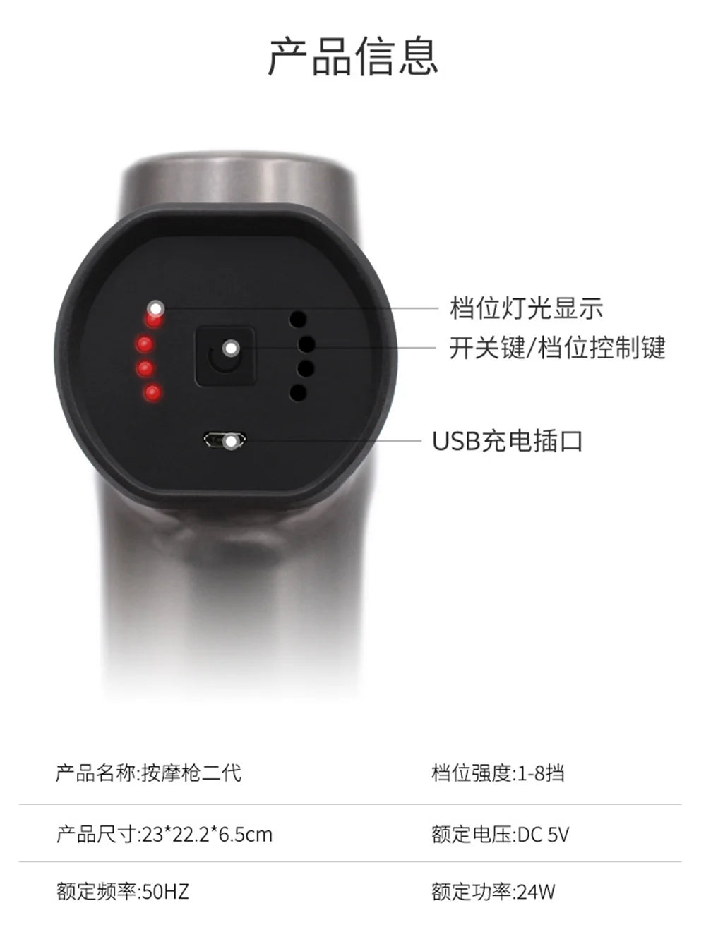 ‌Massage Gun for Yoga Gym Fitness - Muscle Soreness Relief & Deep Recovery