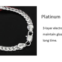 18K Gold/Silver Color 6mm Full Sideways Necklace 8/18/20/24 Inch Chain For Woman Men Fashion Wedding Engagement Jewelry - Uknowucme