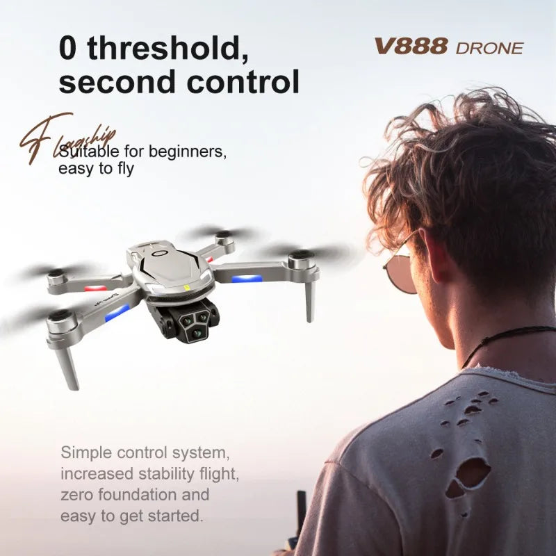 Drone Aerial Photography, High-definition Remote Control, Three Cameras, 4K Long-range Brushless Aircraft
