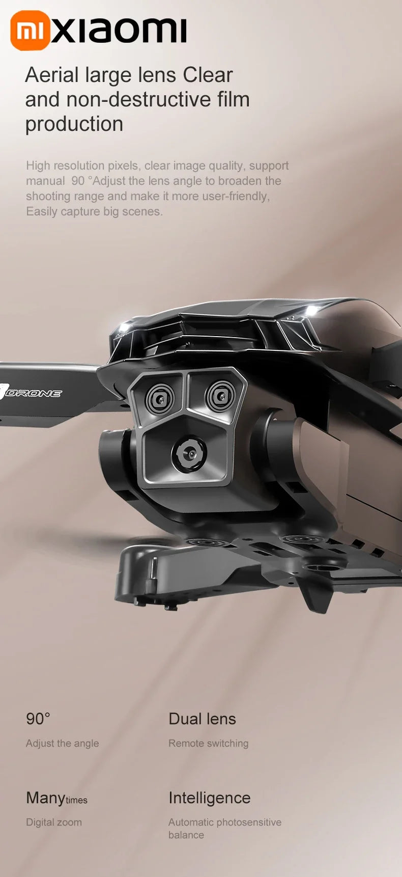 Xiaomi D88 Drone 8K Aerial HD Dual Camera Photography Intelligent Obstacle Avoidance Brushless Power 5G WIFI GPS Return VR Drone