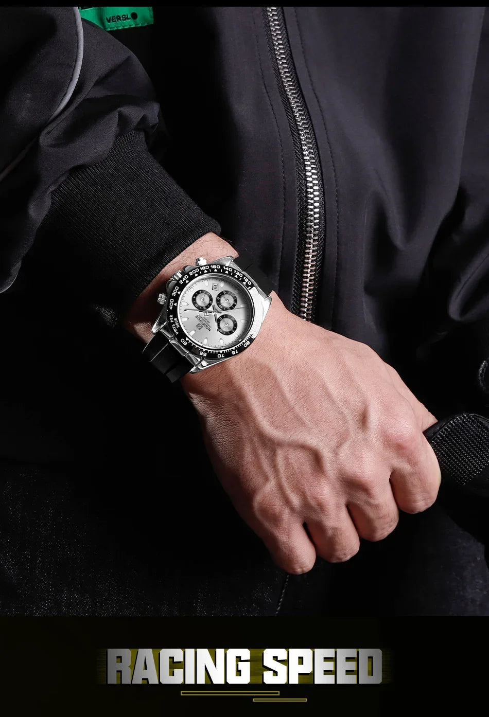 NAVIFORCE NF8054 Original Watches For Men Silicone Band Casual Sport Chronograph Luminous Wristwatch Relogio Masculino Male Gift - Uknowucme