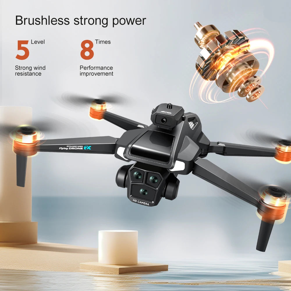 Drone 4K HD Brushless Motor Avoidance Drones with 4.5" Screen On Control Dual Cameras Quadcopter Gifts For Children and Adults - Uknowucme