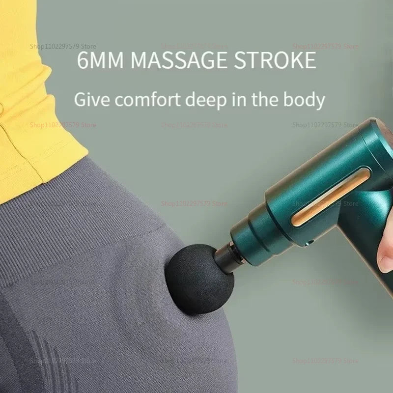 Electric Percussion Massage Gun for Deep Tissue Muscle Relaxation Fatigue Relief Body Fitness Tool Durable Cordless Massager