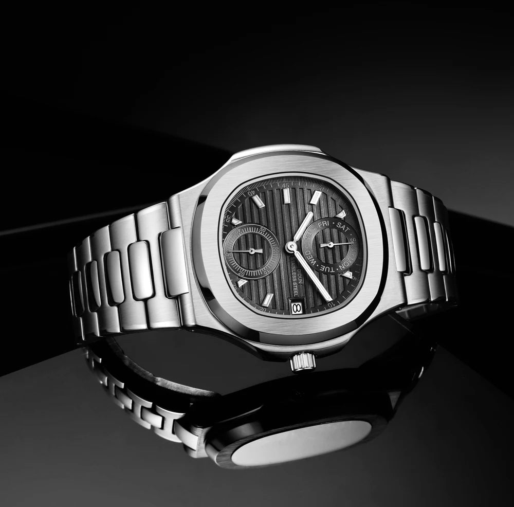 DIDUN TOP New Men Quartz Watches Sport Business Luxury Brand Stainless Steel Male Fashion Nautilus Wrist Clock - Uknowucme