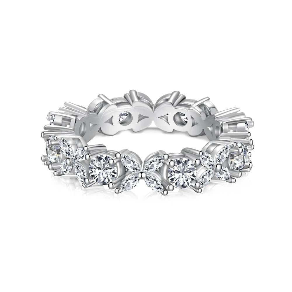 Wong Rain 100% 925 Sterling Silver Oval Heart Round Emerald Cut Lab Sapphire Gemstone Jewelry Wedding Band Row Ring Wholesale - Uknowucme