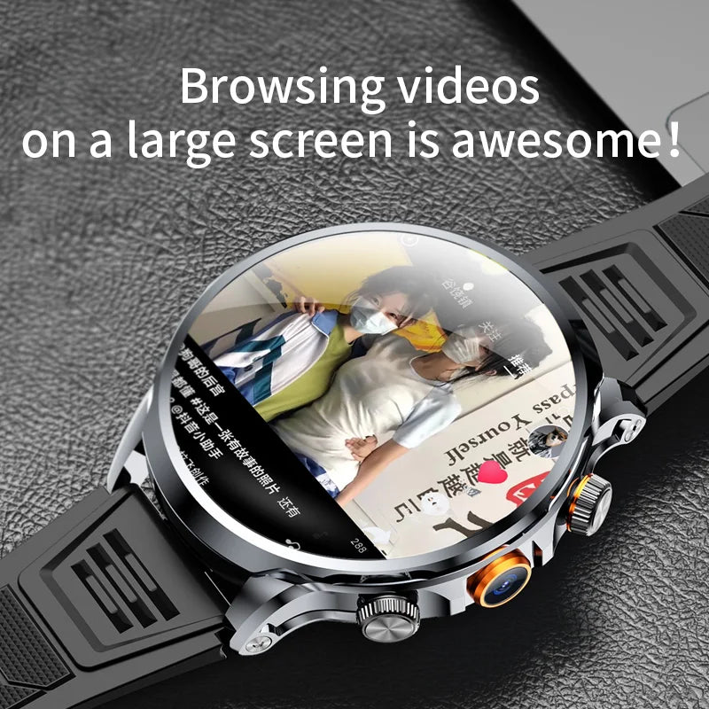 2025 NEW Smart Watch 4G Android 1.95 inch IPS 360*360 Screen With 200W Camera GPS WIFI 32GB ROM Smartwatch With 1100Mah Battery - Uknowucme