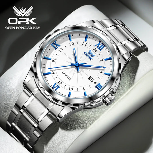 OPK Brand Men Wristwatch Waterproof Steel Belt 6003 Classic Watches sell well - Uknowucme