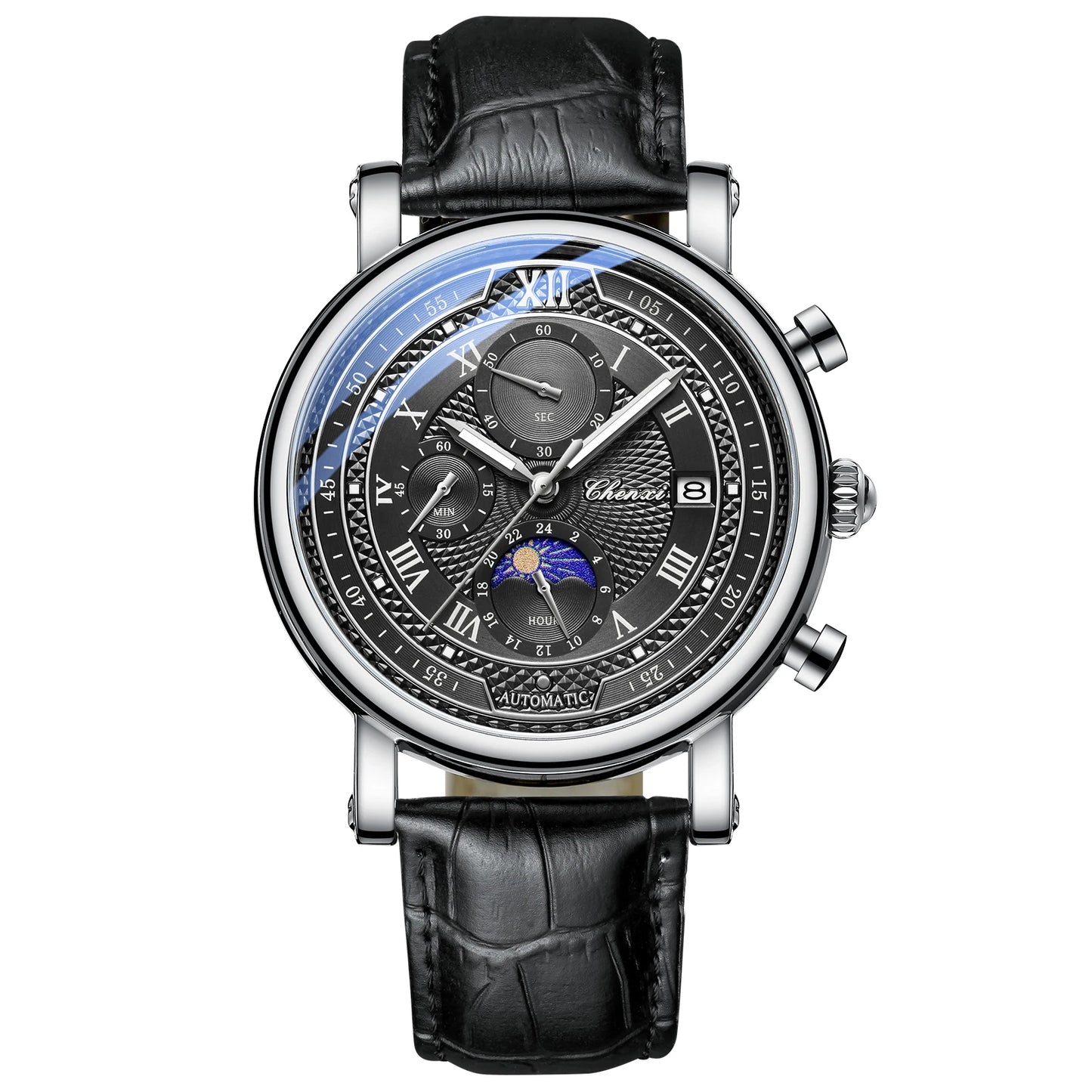 CHENXI Men Quartz Watch Luxury Sports Waterproof Chronograph Luminous Date Men’s Wrist Watch Business Leather Watches Clock - Uknowucme