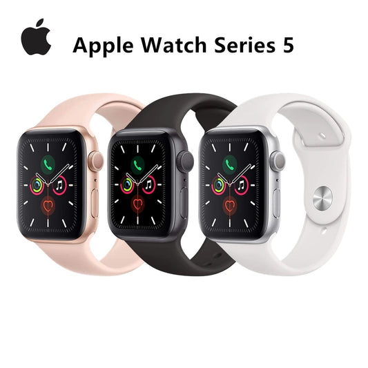 100% Original Apple Watch Series 5 Smartwatch 40MM/44MM GPS Aluminum with Sport Band