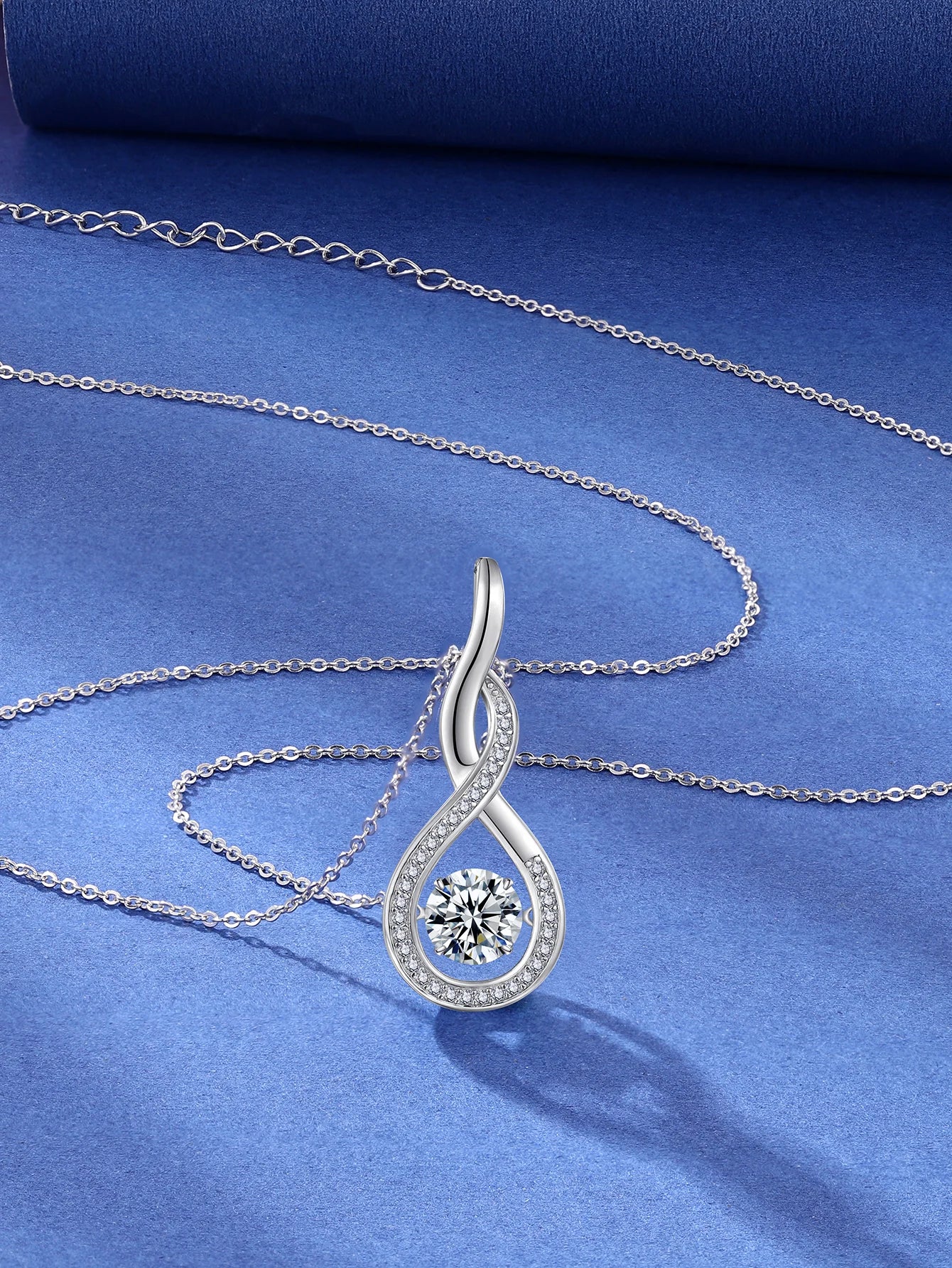 Moissanite pendant necklace smart model, 925 sterling silver, for your lover - Uknowucme