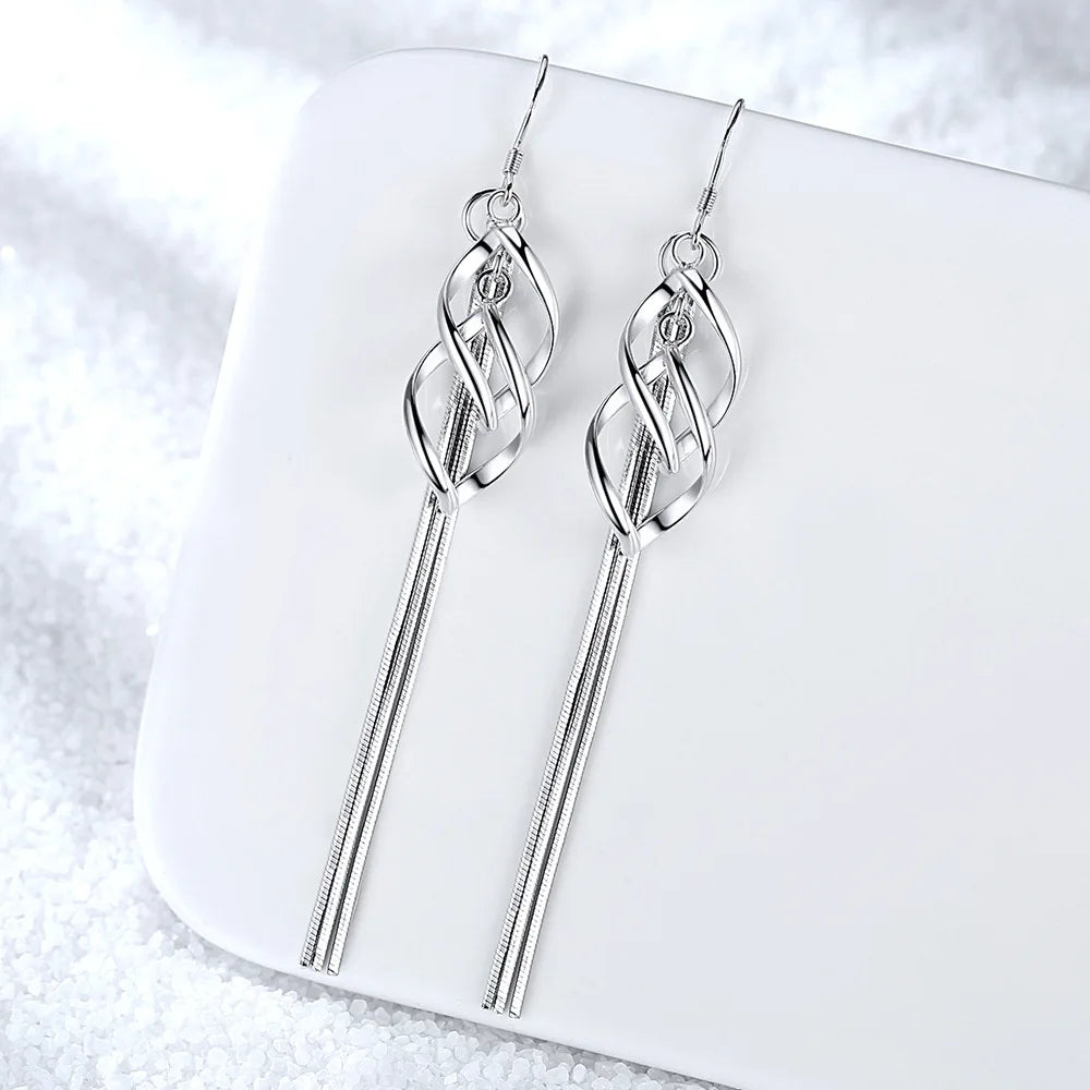 NEW S925 Sterling Silver Color Simple Round Bling CZ Zircon Stone Stud Earrings Fashion Jewelry Korean Earrings for Women Girl - Uknowucme