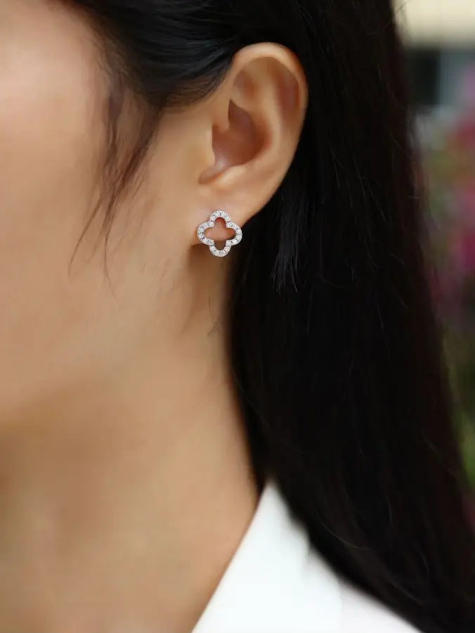 Moissanite Diamond Stud Earrings, 0.07ct D Color VVS1, Hypoallergenic 925 Silver, GRA Certified Luxury Gifts - Uknowucme