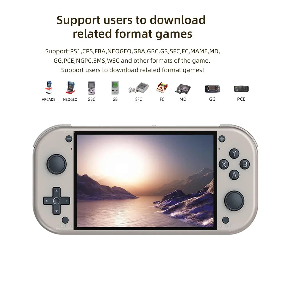 M17 Retro Video Handheld Game Console 4.3inch IPS Screen with 30000 Games Linux System Portable Pocket Retro Player for PSP/PS1