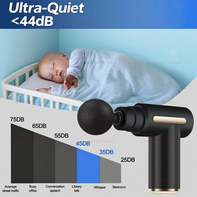 Electric Percussion Massage Gun for Deep Tissue Muscle Relaxation Fatigue Relief Body Fitness Tool Durable Cordless Massager