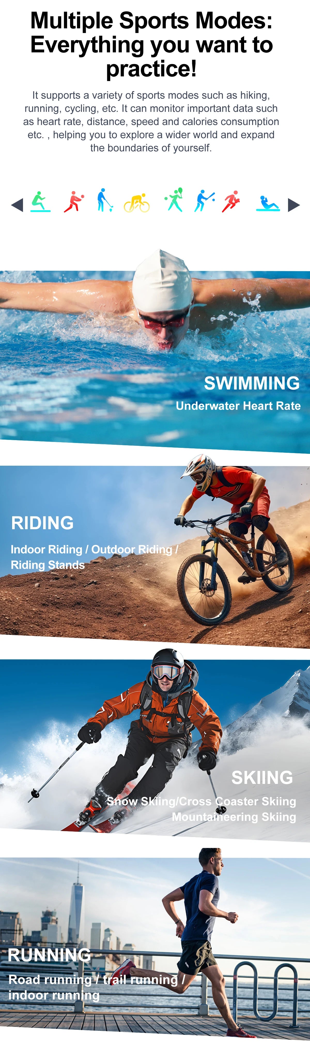 For Android ios New AMOLED Smart Watch Men with Flashlight Sports Waterproof Fitness Tracker Bluetooth Call Smartwatch Man+Box - Uknowucme