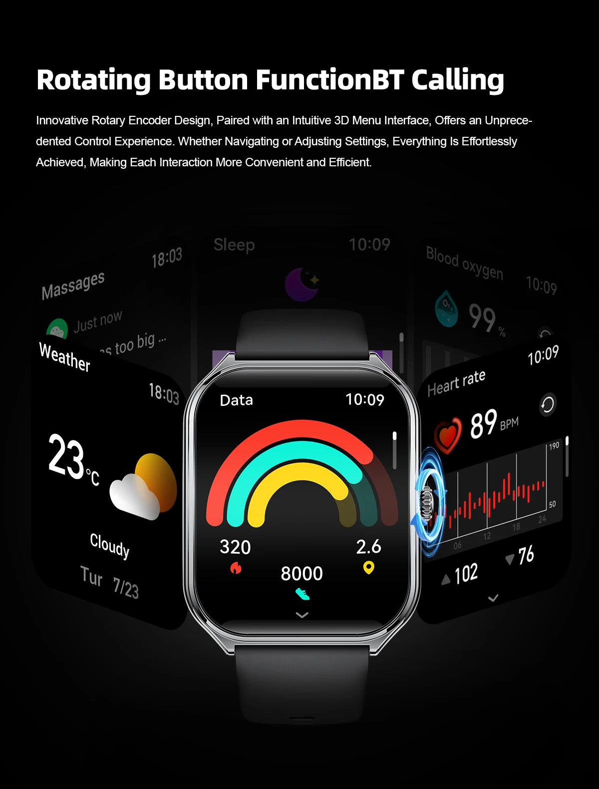 2025 A new smart watch, 1.96-inch sports watch, IP67 waterproof, 110+ sports mode, fitness activity tracker, ultra-thin watch. - Uknowucme
