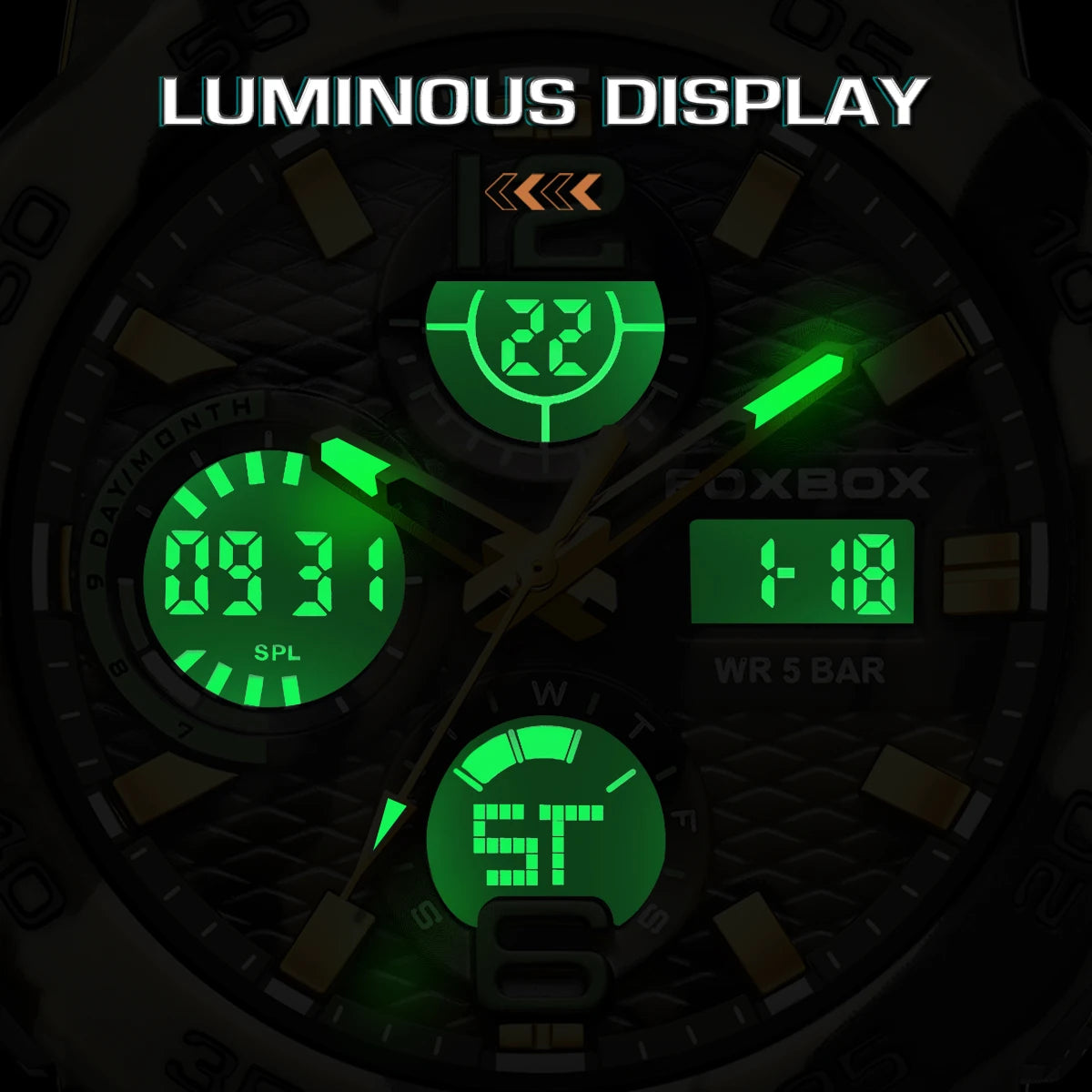 FOXBOX Military Digital Watch for Men Camouflage Waterproof Wristwatch Mens Shockproof Sport Quartz Tactical Clock Montre Homme - Uknowucme