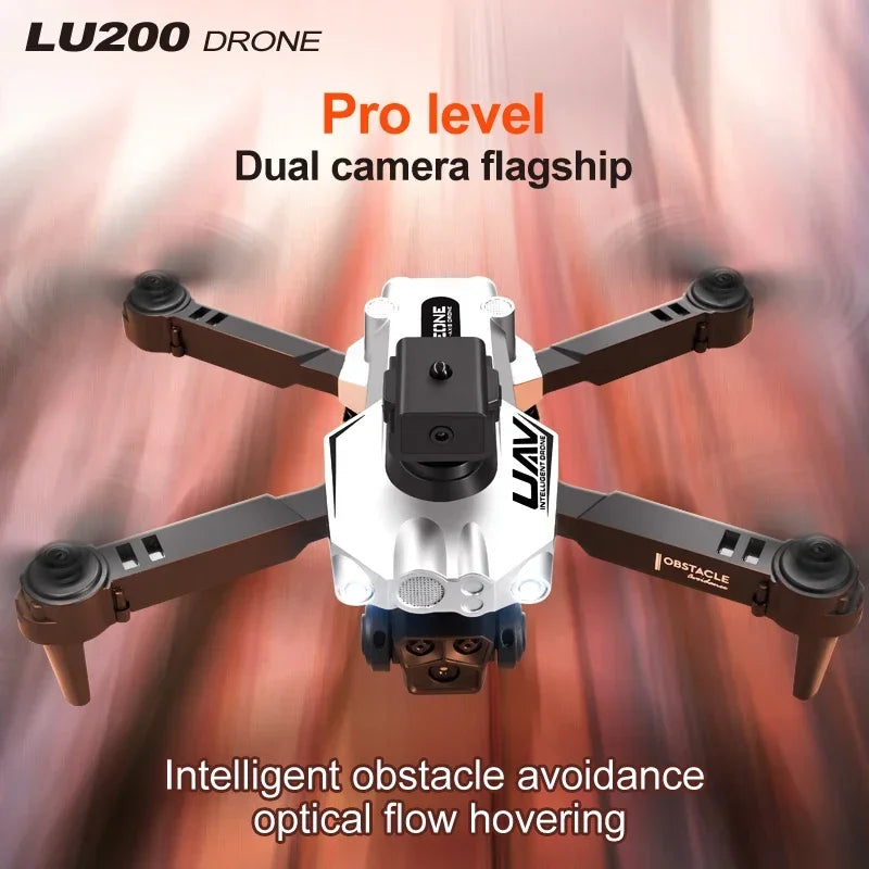 Lenovo 10000M LU200 GPS 8K HD Triple Camera Aerial Photography WIFI Optical Localization Automatic Obstacle Avoidance Drone - Uknowucme