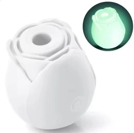 The Best of Hot Seller in the Whole Network Glow or Non Glow Rose style Sucking Vibrator for Women