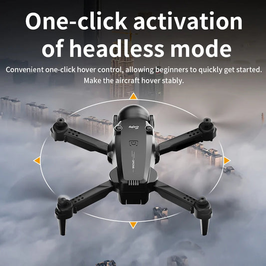 Foldable Four - Axis Drone with 360° Roll Feature - Dual Camera, Optical Flow Hover, Six - Axis Gyroscope & One - Click Landing - Uknowucme