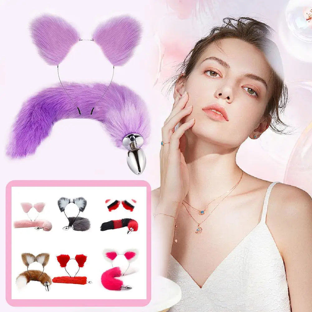 Anal Plug Sexy Fox Tail Vaginal Plug Dildo Masturbation Anal Vibrator Men Prostate Massager Female Masturbator Anal Masturbating