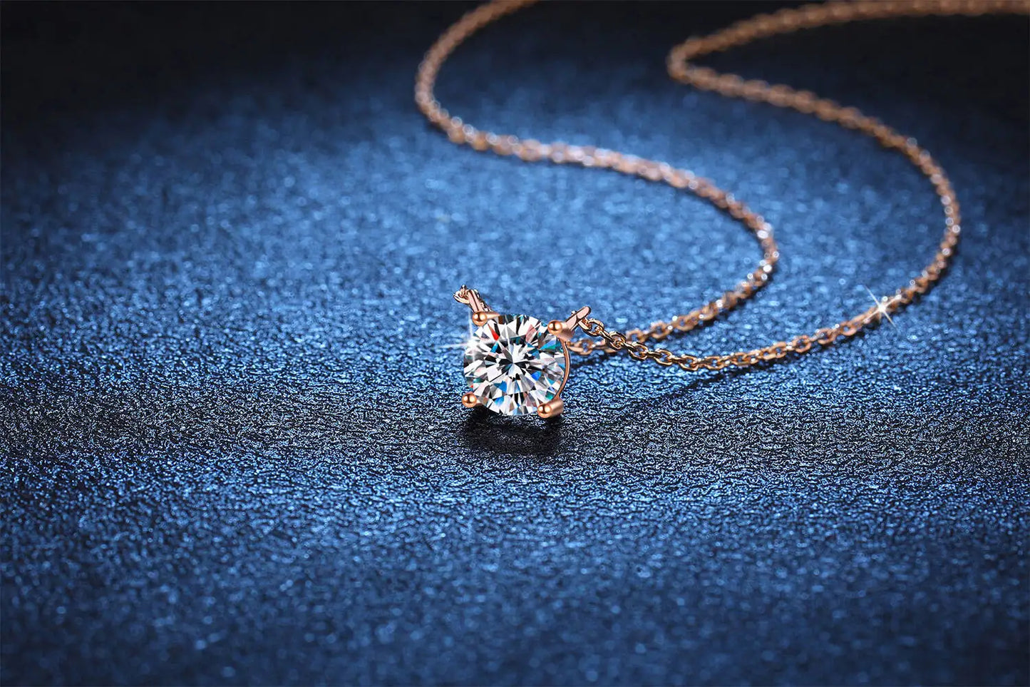 TY 925 Sterling Silver Moissanite Women's Necklace 1-5 Carat Moissanite Three Colors D Color With Certificate Fine Ewelry Gift - Uknowucme