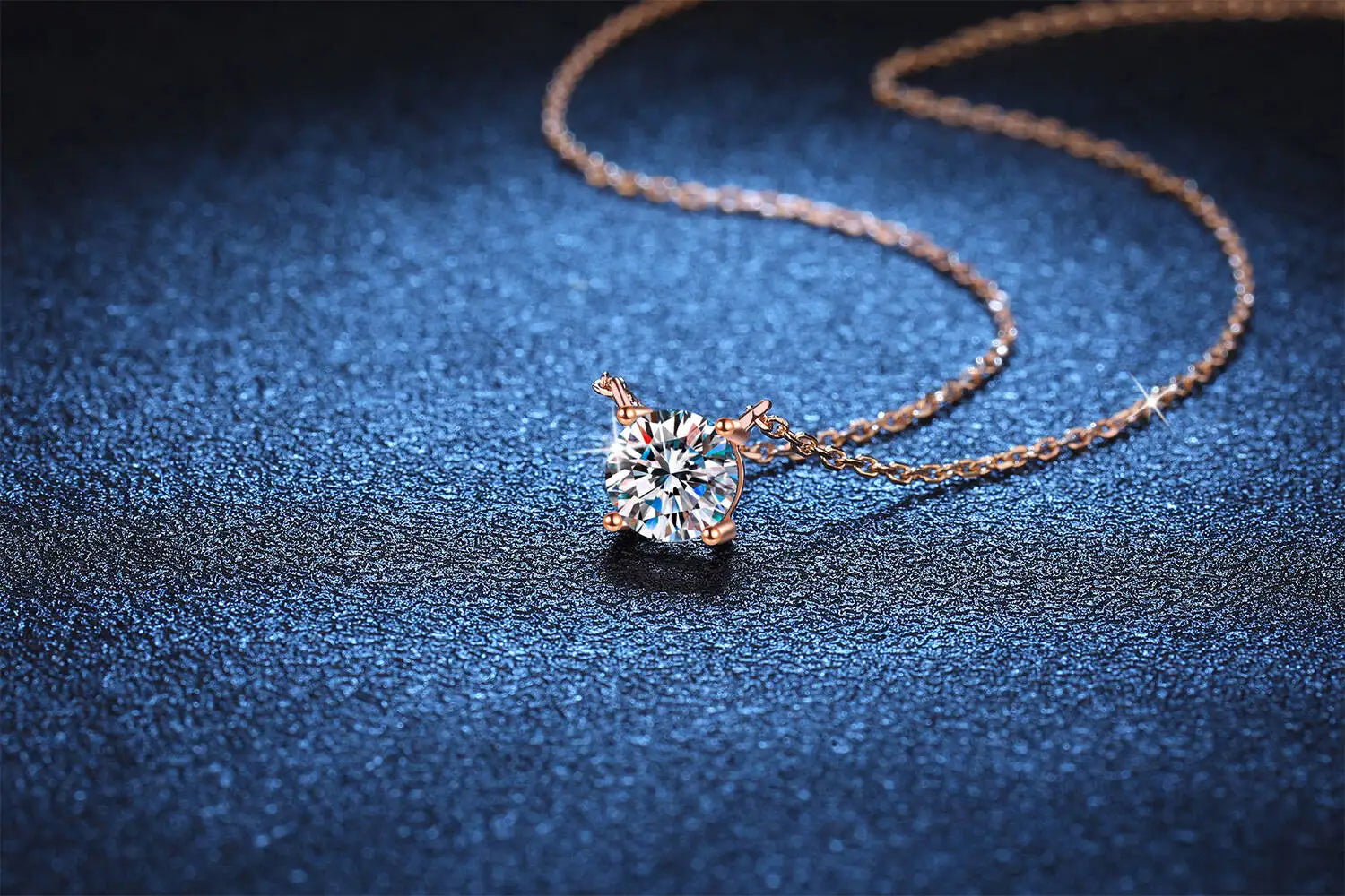 TY 925 Sterling Silver Moissanite Women's Necklace 1-5 Carat Moissanite Three Colors D Color With Certificate Fine Ewelry Gift - Uknowucme