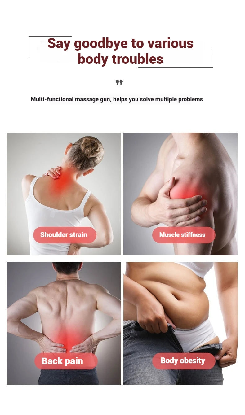 Fascia Gun Massager – Professional Massage Instrument for Muscle Relaxation, Percussion Fascia Gun