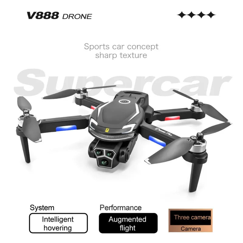 Drone Aerial Photography, High-definition Remote Control, Three Cameras, 4K Long-range Brushless Aircraft