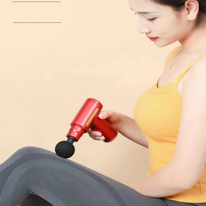 Massage Gun Muscle Relaxation Massage Equipment Neck Membrane Rob Cervical Spine Massage Instrument Mini Fascia Gun Wireless