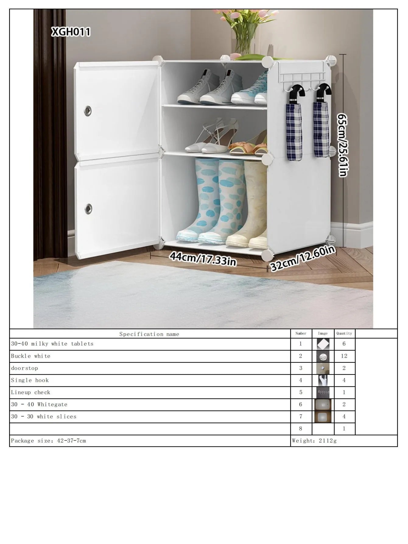 Shoe Rack Simple Home Entrance Indoor Good-Looking Storage Dustproof Dormitory Bedroom Rental House Plastic Shoe Cabinet - Uknowucme