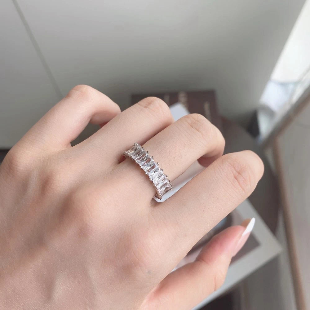 Wong Rain 100% 925 Sterling Silver Oval Heart Round Emerald Cut Lab Sapphire Gemstone Jewelry Wedding Band Row Ring Wholesale - Uknowucme