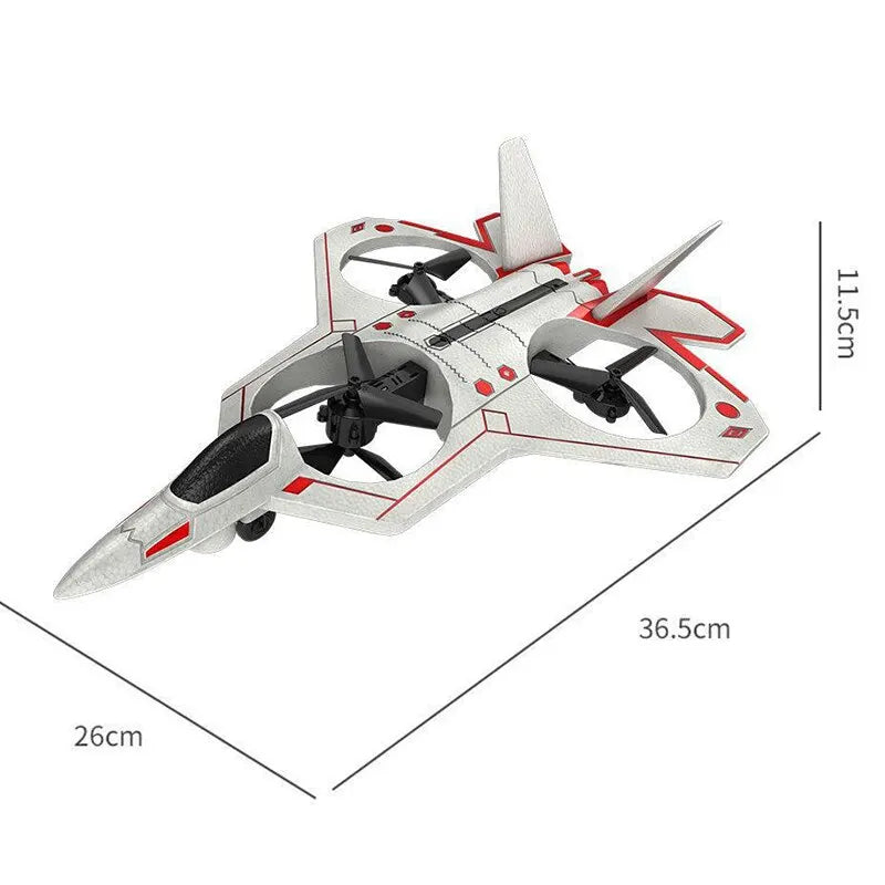 Drone Stunt Fighter Aircraft Model Four-axis Aircraft Remote Control Aircraft Foam Aircraft Roll Rotation Suspension - Uknowucme