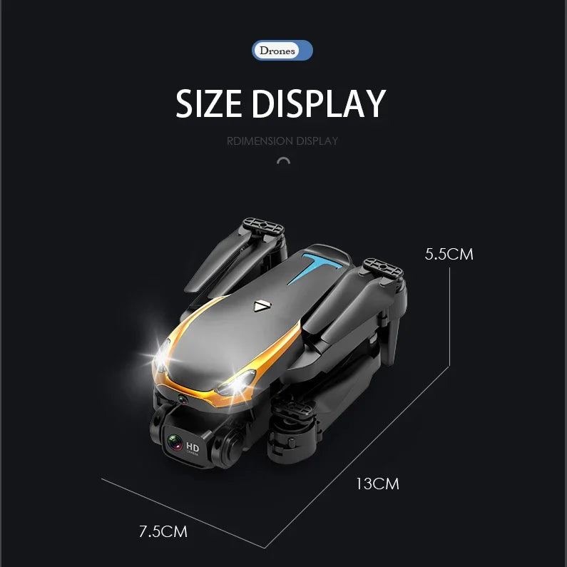 Drone Professinal 8K HD Dual Camera 5G WIFI Wide Angle Optical Flow Localization Brushless Motor RC Quadcopter - Uknowucme