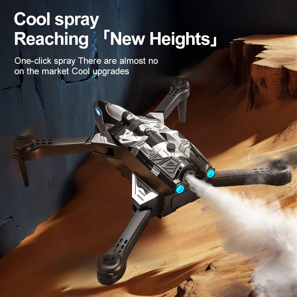 Drone Spray Fighter HD Dual Camera A66 Aerial Photography Drone Obstacle Avoidance Optical Flow with WIFI Signal Headless Mode - Uknowucme