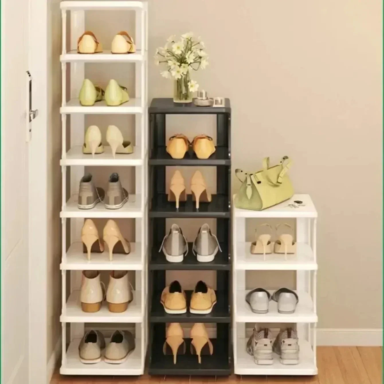 Shoes Organizer Shoe Racks Space-saving Wall Corner Stackable Narrow Shoes Storage Rack Storage Cabinet Shoe Shelves Furniture - Uknowucme
