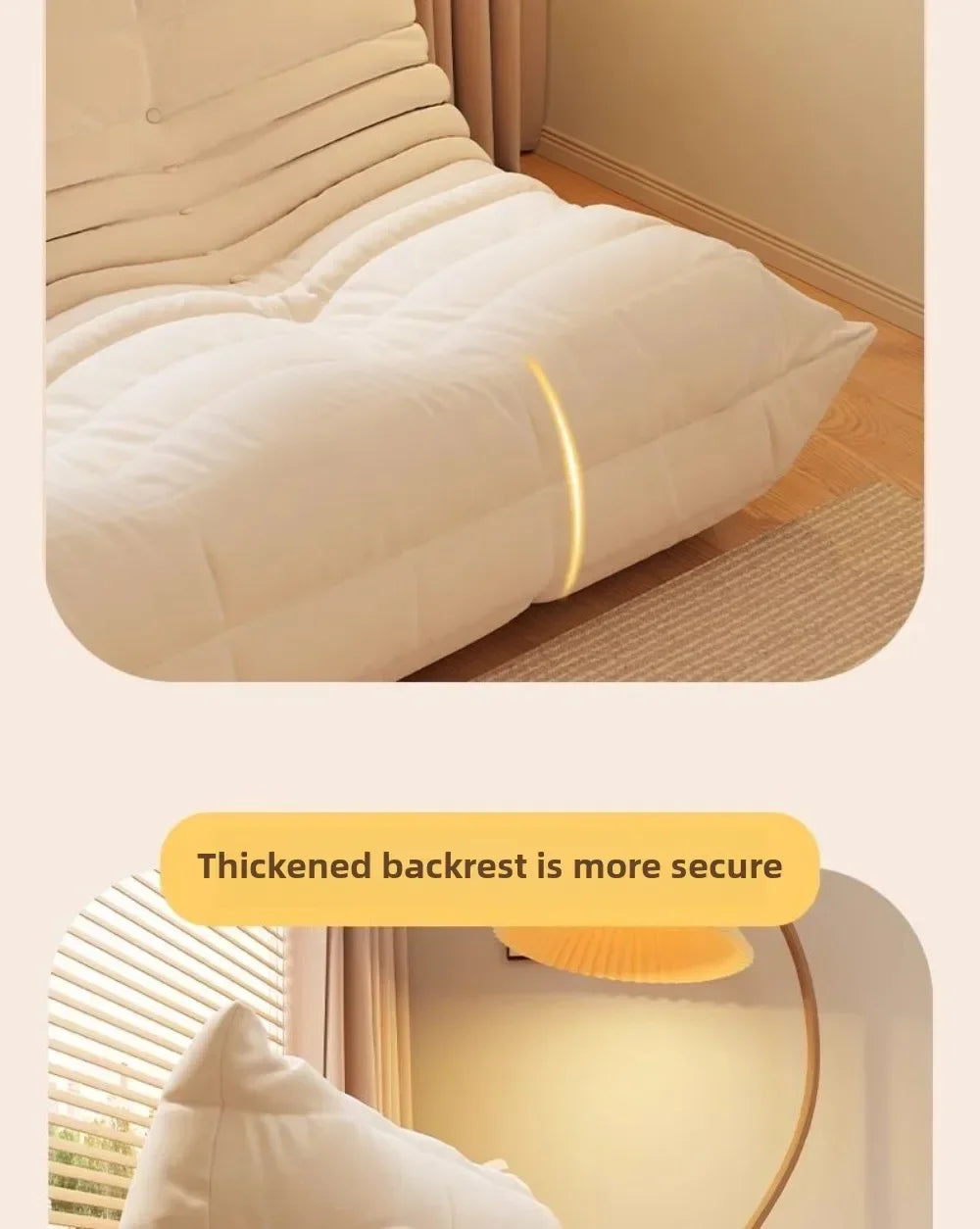 Caterpillar Pure Sponge Lazy Sofa, Modern Simple Living Room Home Sofa, Fabric Casual Lying  Fabric Sofa Customizable - Uknowucme