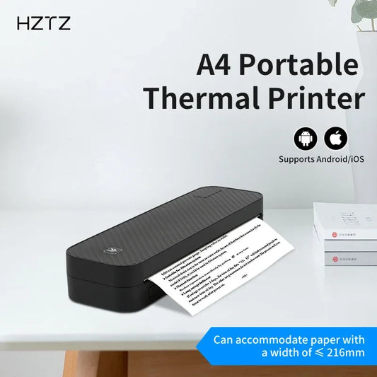 HZTZ-A4DY Thermal Printer Portable Home Printer Wireless Connection Mobile Phone Tattoo Printer - Uknowucme