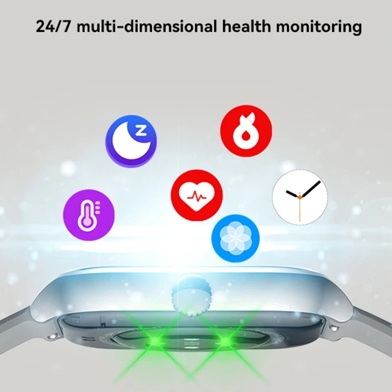 New Smart Watch For Android iOS 2.01" Smartwatch Answer Make Call Waterproof Sports Fitness Tracker Heart Rate Sleep Monitoring